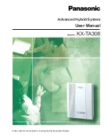 Panasonic KX-TA308 User Manual preview
