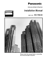 Preview for 1 page of Panasonic KX-TA624 Installation Manual