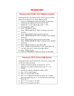 Preview for 1 page of Panasonic KX-TA624 Manual