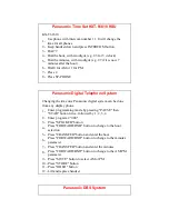 Preview for 2 page of Panasonic KX-TA624 Manual