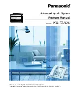 Preview for 1 page of Panasonic KX-TA824 Feature Manual