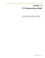 Preview for 111 page of Panasonic KX-TA824 Programming Manual