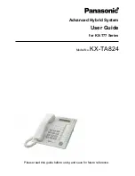 Preview for 1 page of Panasonic KX-TA824 User Manual