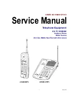 Panasonic KX-TC1035BXW Service Manual предпросмотр