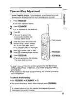 Предварительный просмотр 17 страницы Panasonic KX-TC1040W User Manual