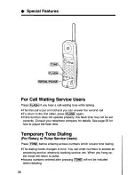 Предварительный просмотр 26 страницы Panasonic KX-TC1040W User Manual