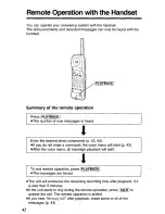 Предварительный просмотр 42 страницы Panasonic KX-TC1040W User Manual