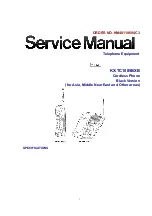 Предварительный просмотр 1 страницы Panasonic KX-TC1085BXB Service Manual