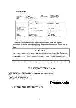 Предварительный просмотр 2 страницы Panasonic KX-TC1085BXB Service Manual