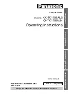 Panasonic KX-TC1105ALB Operating Instructions Manual предпросмотр