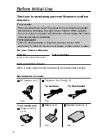 Preview for 2 page of Panasonic KX-TC1105ALB Operating Instructions Manual