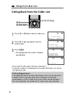 Preview for 20 page of Panasonic KX-TC1105ALB Operating Instructions Manual