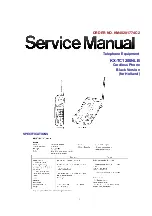 Panasonic KX-TC1200NLB Service Manual preview