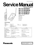 Panasonic KX-TC1205RUB Service Manual preview