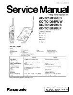 Preview for 1 page of Panasonic KX-TC1205RUB Service Manual