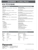 Preview for 2 page of Panasonic KX-TC1210HK Specifications