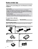 Preview for 2 page of Panasonic KX-TC1230ALW, KX-TC1230NZW Operating Instructions Manual