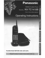 Предварительный просмотр 1 страницы Panasonic KX-TC1410B User Manual