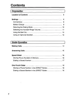 Предварительный просмотр 4 страницы Panasonic KX-TC1410B User Manual