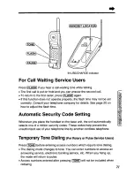 Предварительный просмотр 21 страницы Panasonic KX-TC1410B User Manual