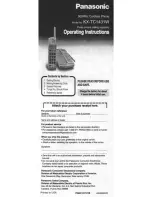 Preview for 1 page of Panasonic KX-TC1431W User Manual