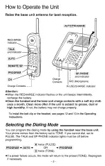 Preview for 2 page of Panasonic KX-TC1447 Quick Manual