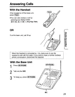 Предварительный просмотр 19 страницы Panasonic KX-TC1447B User Manual