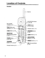 Preview for 6 page of Panasonic KX-TC1450 - Cordless Phone - Operation User Manual