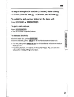 Preview for 17 page of Panasonic KX-TC1450 - Cordless Phone - Operation User Manual