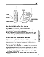 Preview for 29 page of Panasonic KX-TC1450 - Cordless Phone - Operation User Manual