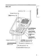 Preview for 7 page of Panasonic KX-TC1451 - Cordless Phone - Operation User Manual