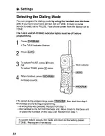 Preview for 10 page of Panasonic KX-TC1451 - Cordless Phone - Operation User Manual