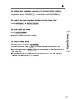 Preview for 17 page of Panasonic KX-TC1451 - Cordless Phone - Operation User Manual