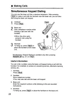 Preview for 18 page of Panasonic KX-TC1451 - Cordless Phone - Operation User Manual