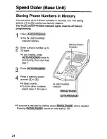 Preview for 24 page of Panasonic KX-TC1451 - Cordless Phone - Operation User Manual