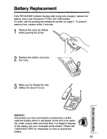 Preview for 31 page of Panasonic KX-TC1451 - Cordless Phone - Operation User Manual