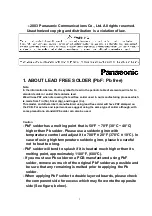 Предварительный просмотр 2 страницы Panasonic KX-TC1464LCB Service Manual