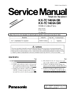 Preview for 1 page of Panasonic KX-TC1466AGB Service Manual