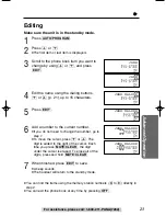 Preview for 23 page of Panasonic KX-TC1484F Operating Instructions Manual