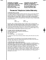 Preview for 41 page of Panasonic KX-TC1484F Operating Instructions Manual