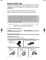 Preview for 2 page of Panasonic KX-TC1486 Operating Instructions Manual