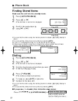 Предварительный просмотр 22 страницы Panasonic KX-TC1486 Operating Instructions Manual