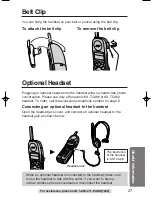 Предварительный просмотр 27 страницы Panasonic KX-TC1486 Operating Instructions Manual