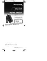 Preview for 1 page of Panasonic KX-TC1493CB Operating Instructions Manual