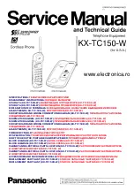 Panasonic KX-TC150-W Service Manual And Technical Manual предпросмотр