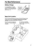 Preview for 3 page of Panasonic KX-TC1501 User Manual