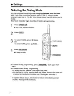 Preview for 12 page of Panasonic KX-TC1501 User Manual