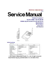 Panasonic KX-TC1503B - 900 MHz Digital Cordless Phone Service Manual предпросмотр