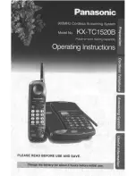 Panasonic KX-TC1520B User Manual preview