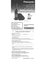 Preview for 1 page of Panasonic KX-TC170-B User Manual